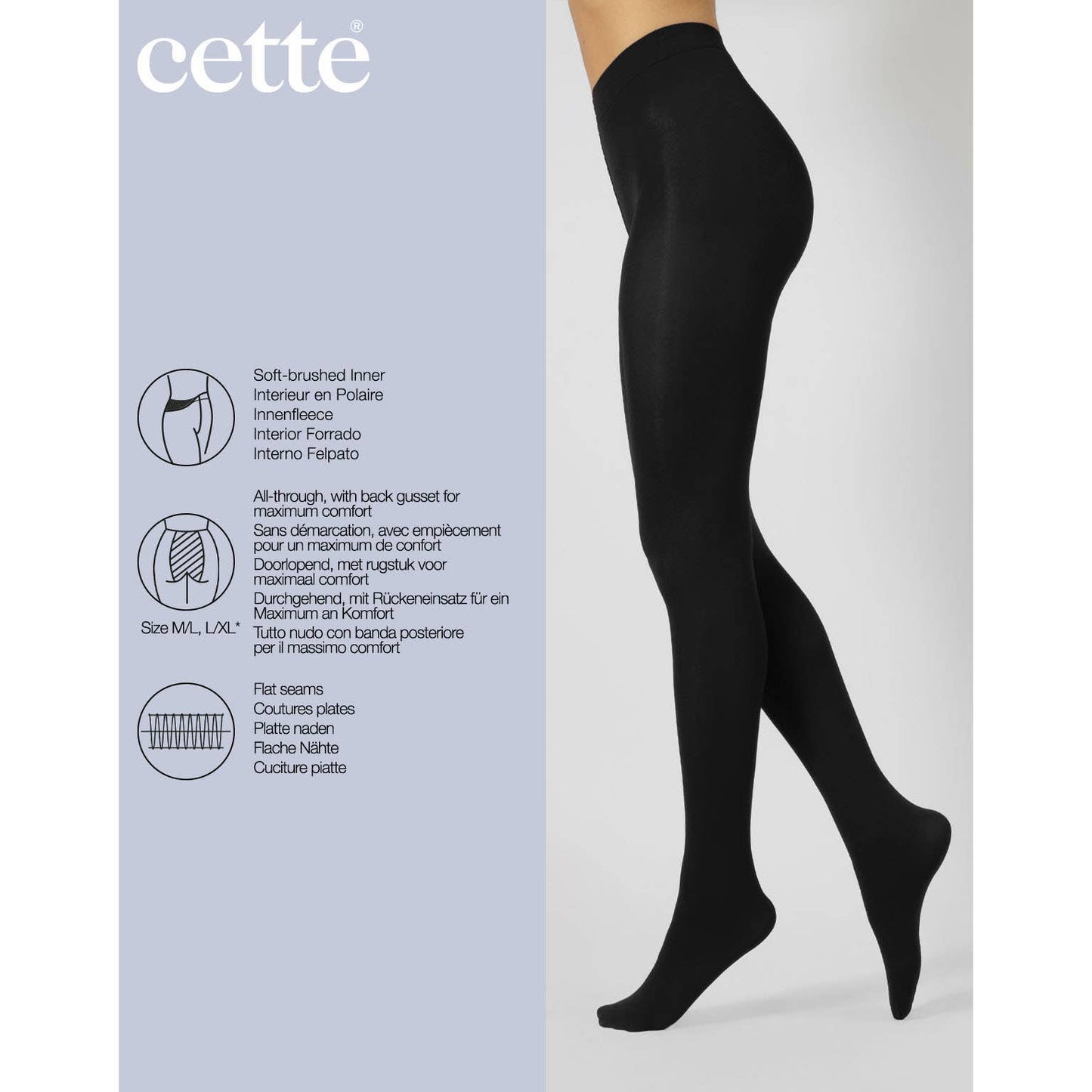 Collants polaires noirs