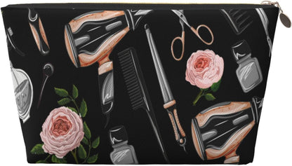 Outils De Coiffeur, Trousse De Maquillage Trousse À Cosmétiques Trousse De Toilette De Voyage Portable Pochette De Toilette