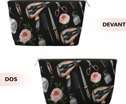 Outils De Coiffeur, Trousse De Maquillage Trousse À Cosmétiques Trousse De Toilette De Voyage Portable Pochette De Toilette