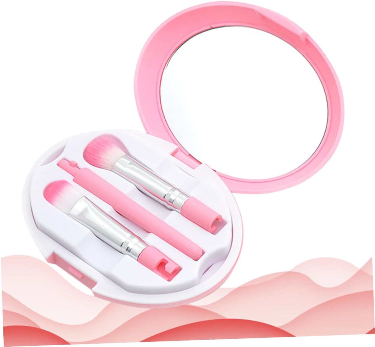 Ensemble De Pinceaux De Maquillage Pour Les Yeux Détaillés 5 Pièces Formes De Kit Pour La Routine Beauté Des Femmes