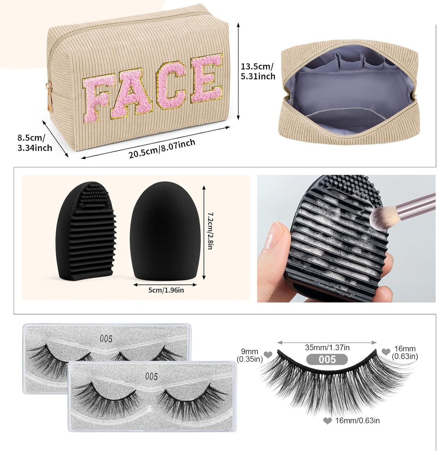 Lot De 46 Pinceaux De Maquillage Synthétiques De Qualité Supérieure - Multifonctions (Champagne, Lot De 46 Pièces)