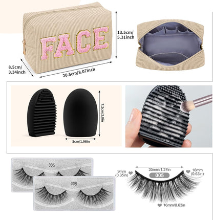 Lot De 46 Pinceaux De Maquillage Synthétiques De Qualité Supérieure - Multifonctions (Champagne, Lot De 46 Pièces)