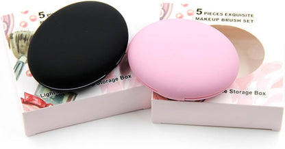 Ensemble De Pinceaux De Maquillage Pour Les Yeux Détaillés 5 Pièces Formes De Kit Pour La Routine Beauté Des Femmes