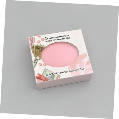 Ensemble De Pinceaux De Maquillage Pour Les Yeux Détaillés 5 Pièces Formes De Kit Pour La Routine Beauté Des Femmes