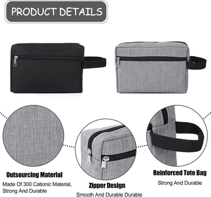 2 Pcs Trousse De Toilette Homme Voyage, Trousse Toilette Voyage Adolescents, Trousse De Toilette Voyage Compacte Et Pratique, Trousse De Toilette Enfant Garcon Our Voyage Et Enfant Garçon