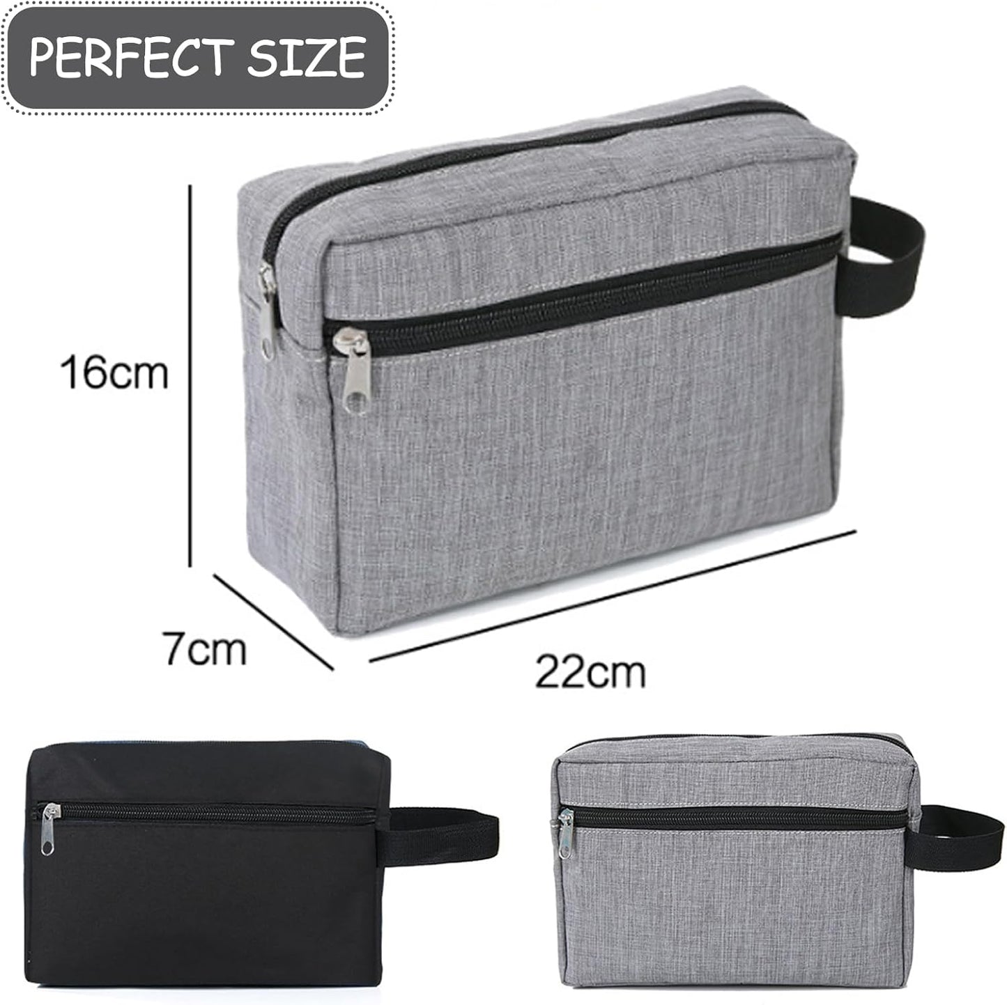 2 Pcs Trousse De Toilette Homme Voyage, Trousse Toilette Voyage Adolescents, Trousse De Toilette Voyage Compacte Et Pratique, Trousse De Toilette Enfant Garcon Our Voyage Et Enfant Garçon