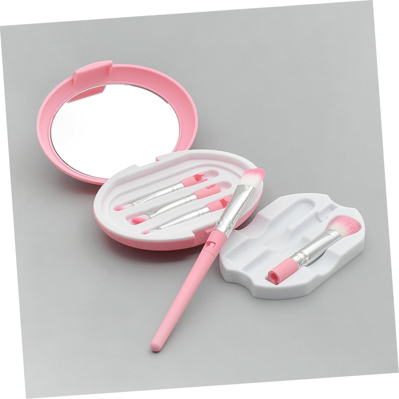 Ensemble De Pinceaux De Maquillage Pour Les Yeux Détaillés 5 Pièces Formes De Kit Pour La Routine Beauté Des Femmes