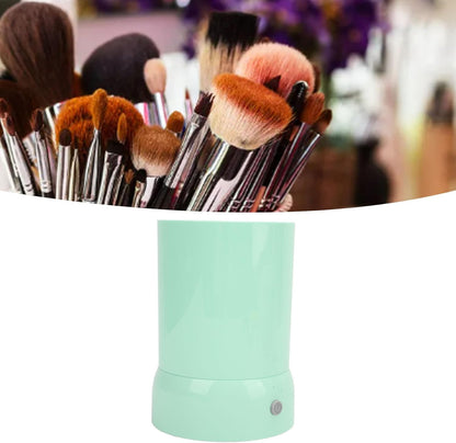 Outil De Nettoyage De Pinceaux De Maquillage Électrique, Machine De Nettoyage De Pinceaux Cosmétiques USB Automatique Portable, Ensemble De Pinceaux De Maquillage De Beauté Vert,